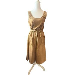 Vintage 80's Sasson Corduroy Belted Dress Size 6/7